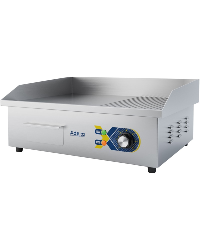 Commercial Griddle Smooth/Ribbed 550x420x240mm 3kW Electric | TurcoBazaar EG8182