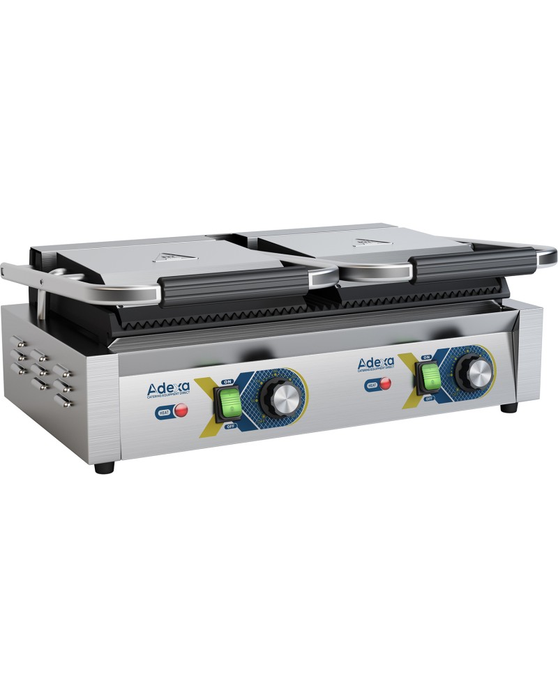 Heavy Duty Panini Contact grill Double Ribbed | TurcoBazaar EGD20C