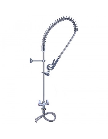 Pre Rinse Spray Unit Deck mount Double inlet Height 1000mm Stainless steel | TurcoBazaar EQ2801A