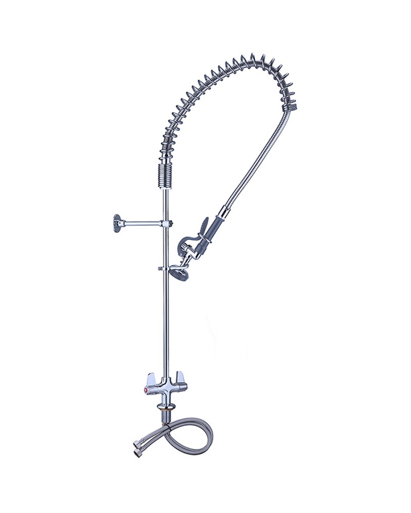 Pre Rinse Spray Unit Deck mount Double inlet Height 1000mm Stainless steel | TurcoBazaar EQ2801A