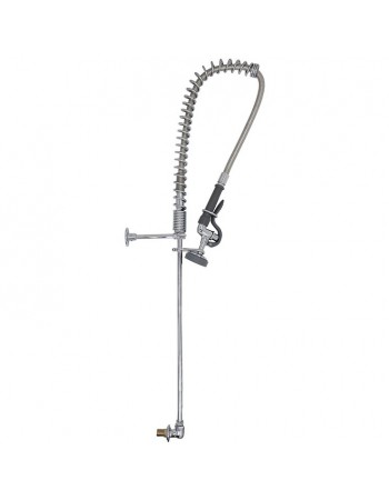 Backsplash Mount Mixing Faucet with 20" Riser & 37" Flexible Hose Chrome Plated Brass | TurcoBazaar EQ2811A