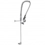Backsplash Mount Mixing Faucet with 20" Riser & 37" Flexible Hose Chrome Plated Brass | TurcoBazaar EQ2811A