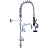 Pre Rinse Spray Unit with Swing faucet Deck mount Single inlet Height 600mm Stainless steel | TurcoBazaar EQ7803A08