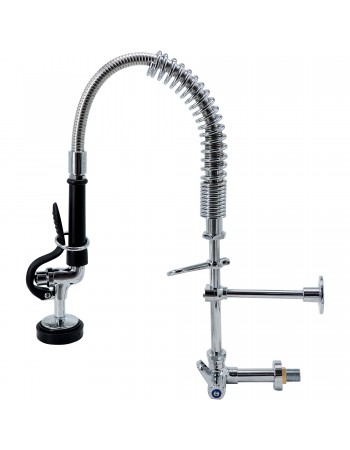8" Desk Mount Mixing Faucet with 8" Riser & 18" Flexible Hose Chrome Plated Brass | TurcoBazaar EQ7810A