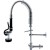 8" Desk Mount Mixing Faucet with 8" Riser & 18" Flexible Hose Chrome Plated Brass | TurcoBazaar EQ7810A