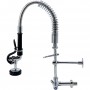 8" Desk Mount Mixing Faucet with 8" Riser & 18" Flexible Hose Chrome Plated Brass | TurcoBazaar EQ7810A