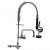 8" Desk Mount Mixing Faucet with 8" Riser & 18" Flexible Hose & 8" Swing Nozzle Hose Chrome Plated Brass | TurcoBazaar EQ7810A08