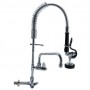 8" Desk Mount Mixing Faucet with 8" Riser & 18" Flexible Hose & 8" Swing Nozzle Hose Chrome Plated Brass | TurcoBazaar EQ7810A08