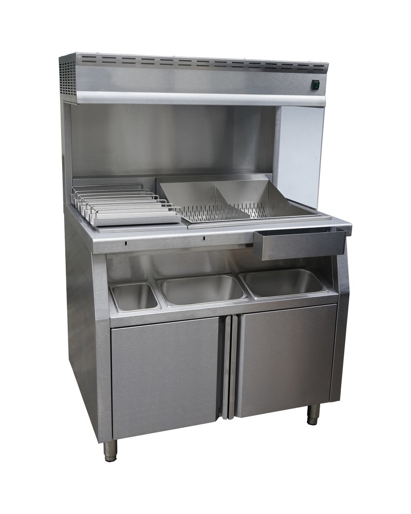 Chips Scuttle/Dump Bagging & Warming Station | TurcoBazaar FFB10 Chips Scuttle/Dump Bagging & Warming Station | TurcoBazaar FFB10