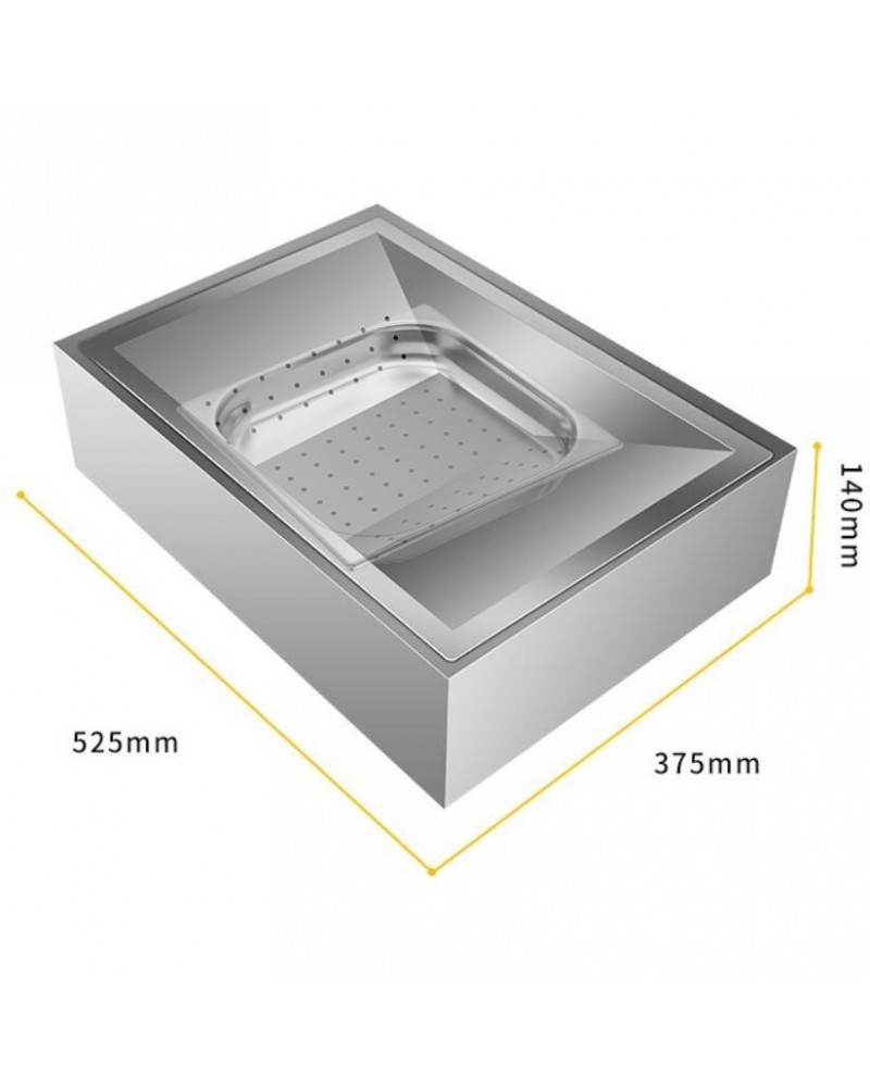 Table Top Chip Station Stainless Steel | TurcoBazaar FFS01A Table Top Chip Station Stainless Steel | TurcoBazaar FFS01A