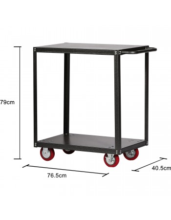Workshop Utility Trolley Cart 2-Tier 405x765x810mm | TurcoBazaar FS302