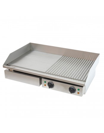 Commercial Griddle Smooth/Ribbed 730x500x230mm 4.4kW Electric | TurcoBazaar FT822 Commercial Griddle Smooth/Ribbed 730x500x230mm 4.4kW Electric | TurcoBazaar FT822