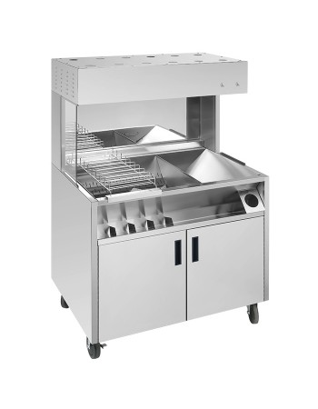 Commercial Electrical Food & Chips Warmer Station FW10 Stainless Steel 1000x700x1560mm | TurcoBazaar FW10 Commercial Electrical Food & Chips Warmer Station FW10 Stainless Steel 1000x700x1560mm | TurcoBazaar FW10