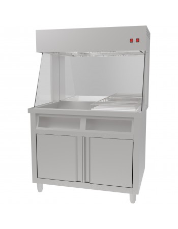Commercial Electric Chip Scuttle & Warming Station with Cupboard 1000x700x1500mm | TurcoBazaar FW1000 Commercial Electric Chip Scuttle & Warming Station with Cupboard 1000x700x1500mm | TurcoBazaar FW1000