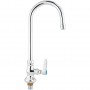 Commercial Single Hole Deck Mount Faucet with 6" Swivel Gooseneck Chrome Plated Brass | TurcoBazaar GD3603
