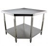 Commercial Work table Corner unit Stainless steel Sides 600mm | TurcoBazaar GESR106