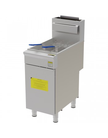 Professional Free Standing Gas Fryer Single Tank 25L 393x765x1145mm | TurcoBazaar GF3