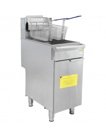Professional Free Standing Gas Fryer Single Tank 26.5L 393x765x1145mm | TurcoBazaar GF4 Professional Free Standing Gas Fryer Single Tank 26.5L 393x765x1145mm | TurcoBazaar GF4