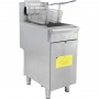 Professional Free Standing Gas Fryer Single Tank 26.5L 393x765x1145mm | TurcoBazaar GF4