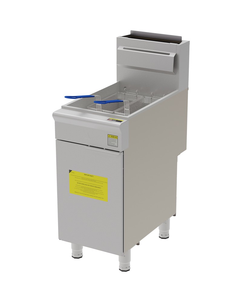 Professional Free Standing Gas Fryer Single Tank 26.5L 393x765x1145mm | TurcoBazaar GF4 Professional Free Standing Gas Fryer Single Tank 26.5L 393x765x1145mm | TurcoBazaar GF4