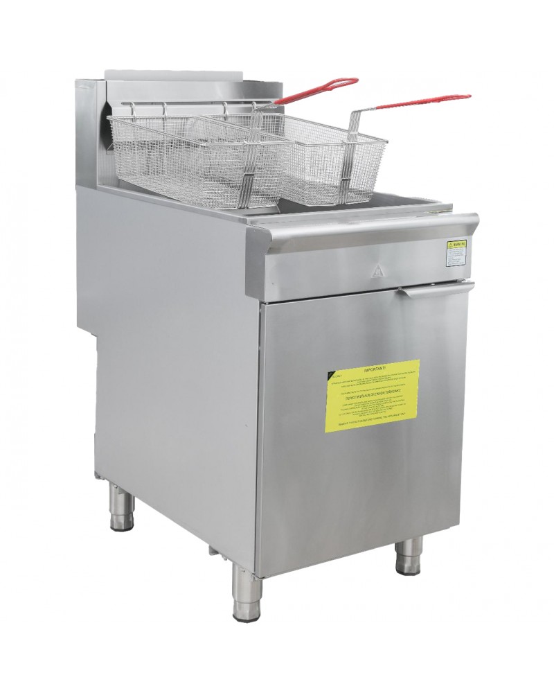 Professional Free Standing Gas Fryer Single Tank 44.0L 533x868x1145mm | TurcoBazaar GF5