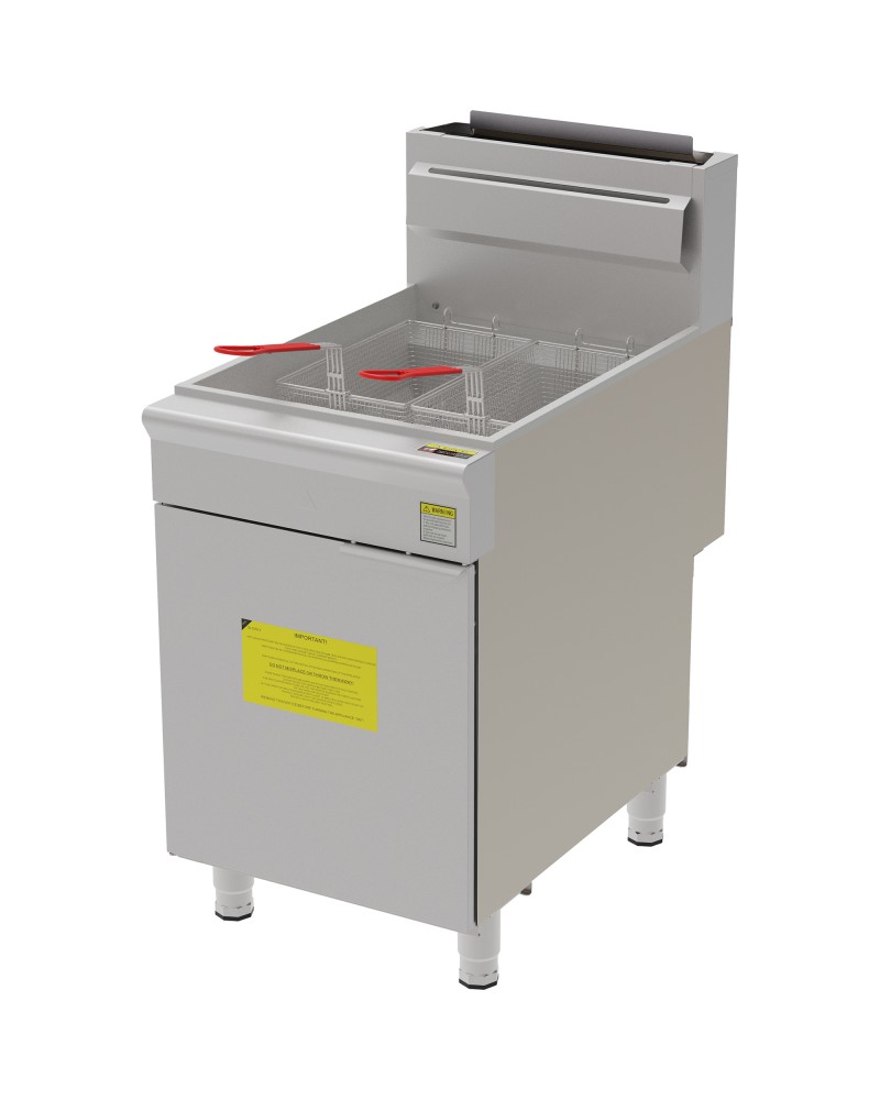 Professional Free Standing Gas Fryer Single Tank 44.0L 533x868x1145mm | TurcoBazaar GF5