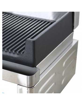 Professional Grill Electric 1 zone 2.3kW Ribbed Cast iron top | TurcoBazaar GP5530EW