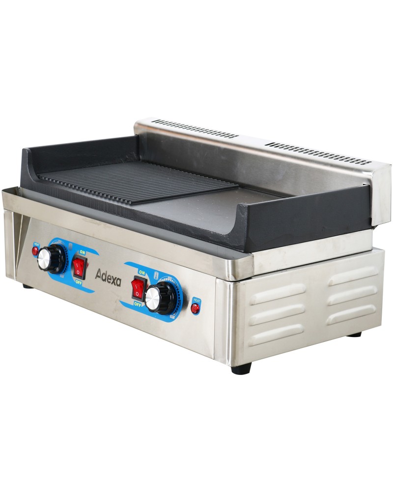 Professional Grill Electric 1 zone 2.3kW Smooth/Ribbed Cast iron top | TurcoBazaar GP5530EGW