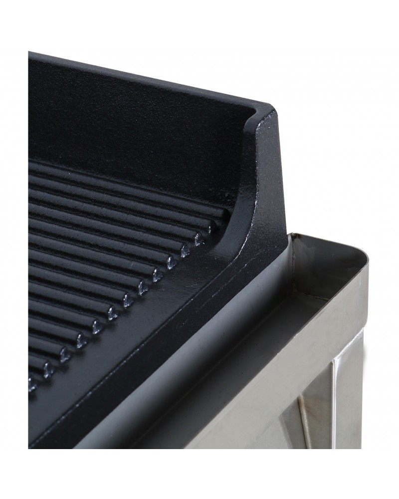 Professional Grill Electric 2 zones 4.6kW Ribbed Cast iron top | TurcoBazaar GP7050EW