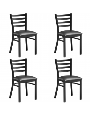 Black Steel Chair with Black Vinyl Cushion Seat & Black Back | TurcoBazaar GS694BLACKCUSHSEATBLACKBACK Black Steel Chair with Black Vinyl Cushion Seat & Black Back | TurcoBazaar GS694BLACKCUSHSEATBLACKBACK