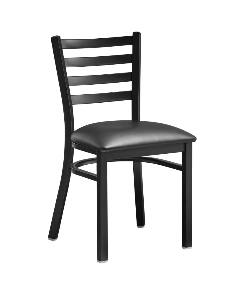 Black Steel Chair with Black Vinyl Cushion Seat & Black Back | TurcoBazaar GS694BLACKCUSHSEATBLACKBACK Black Steel Chair with Black Vinyl Cushion Seat & Black Back | TurcoBazaar GS694BLACKCUSHSEATBLACKBACK