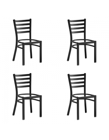 Black Steel Chair Frame - Set of 4 | TurcoBazaar GS694FRAMEBLACK