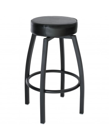 Black Barstool with Upholstered Swivel seat | TurcoBazaar GS6P08