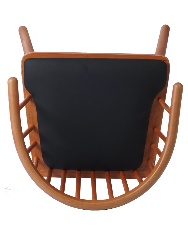 Solid Wood Dining Chair with Padded Seat and Spindle Back | TurcoBazaar GS90006