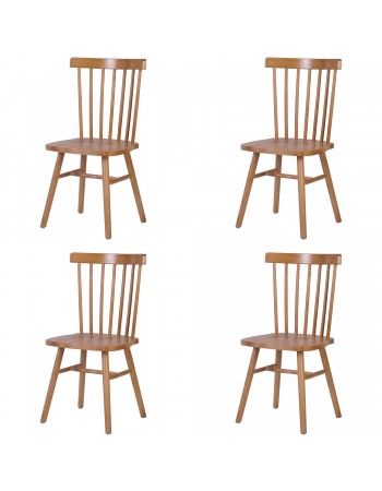 Solid Wood Dining Chair with wooden seat | TurcoBazaar GS90007