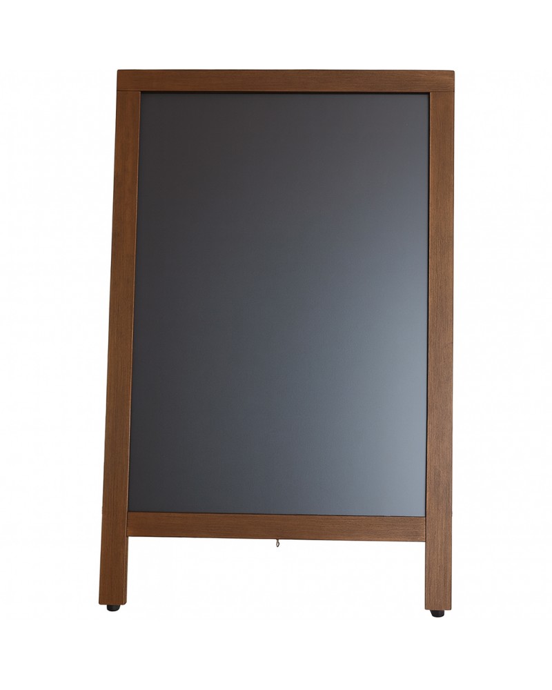 Single-Sided Pavement Chalk Board Brown Frame 550×850mm | TurcoBazaar GWA216