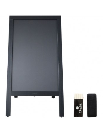 Pavement Chalk Board Black Frame 700×1300mm | TurcoBazaar GWA228 Pavement Chalk Board Black Frame 700×1300mm | TurcoBazaar GWA228