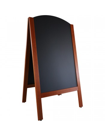 Open Top Pavement Chalk Board Brown Frame 700×1300mm | TurcoBazaar GWA236