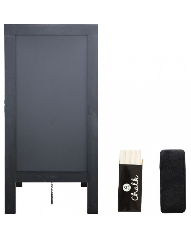 Pavement Chalk Board with Magnetic Surface Black Frame 20"×40" (508×1016mm) | TurcoBazaar GWA268