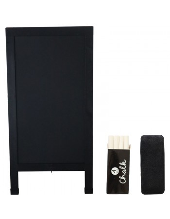 Pavement Chalk Board with Magnetic Surface Black Frame 24"×48" (610×1219mm) | TurcoBazaar GWA272 Pavement Chalk Board with Magnetic Surface Black Frame 24"×48" (610×1219mm) | TurcoBazaar GWA272