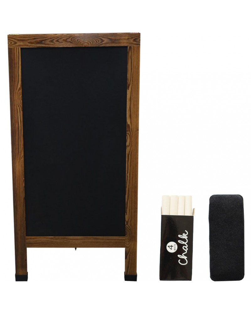 Pavement Chalk Board with Magnetic Surface Brown Frame 24"×48" (610×1219mm) | TurcoBazaar GWA274 Pavement Chalk Board with Magnetic Surface Brown Frame 24"×48" (610×1219mm) | TurcoBazaar GWA274