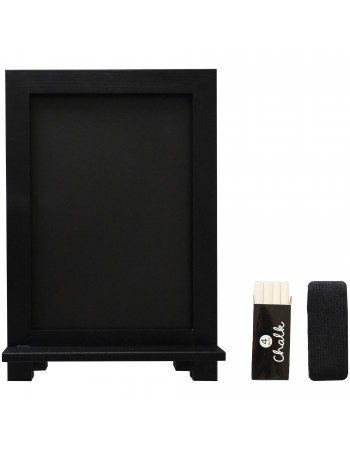Tabletop Magnetic Chalk Board with Magnetic Surface and Stand Black Frame 9.5"×14" (241×356mm) | TurcoBazaar GWA304