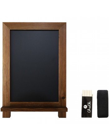 Tabletop Magnetic Chalk Board with Magnetic Surface and Stand Brown Frame 9.5"×14" (241×356mm) | TurcoBazaar GWA306