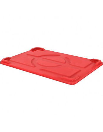 Pizza Dough Box Lid Red Polypropylene (PP) 581x396x27mm | TurcoBazaar GZFH616