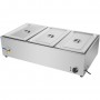 Commercial XL Bain Marie with Drain Tap 3xGN1/1 1040x560x280mm | TurcoBazaar HB3XL