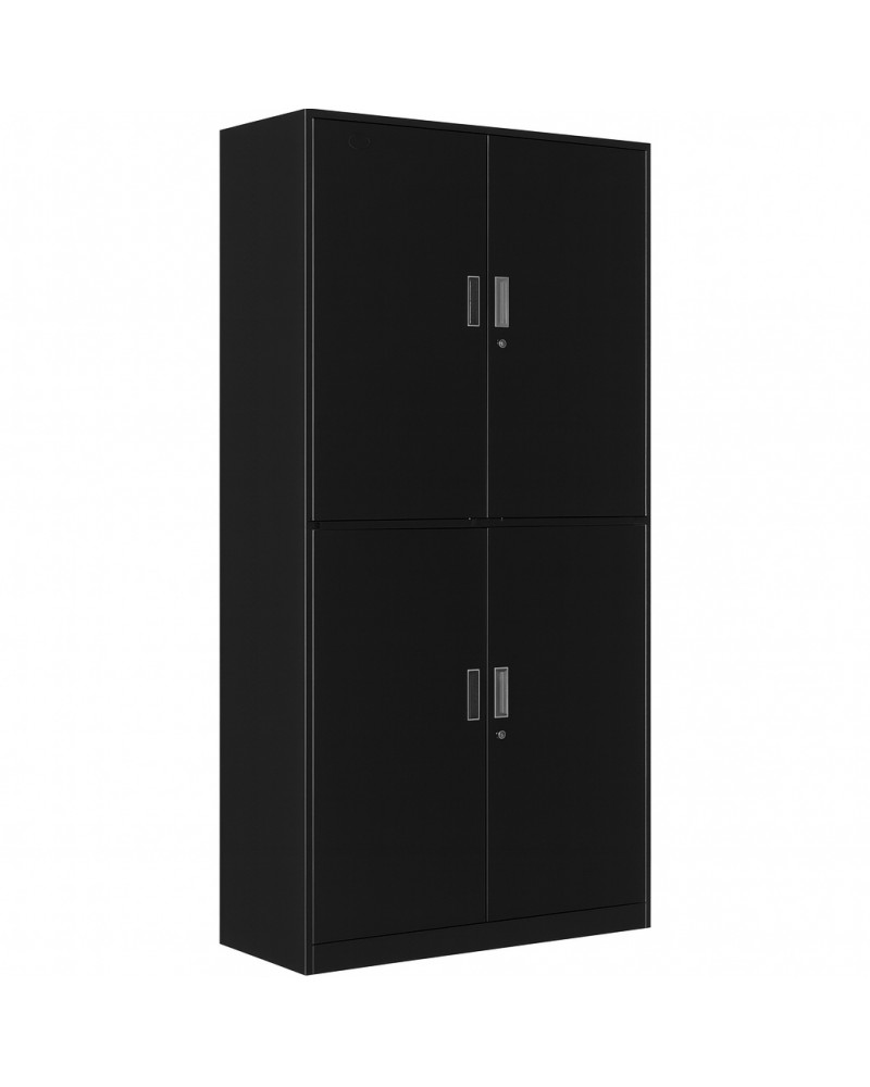 Professional Double Filing Cabinet 900x390x1800mm Black | TurcoBazaar HDW04BLACK