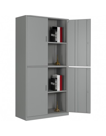 Professional Double Filing Cabinet 900x390x1800mm Gray | TurcoBazaar HDW04GRAY