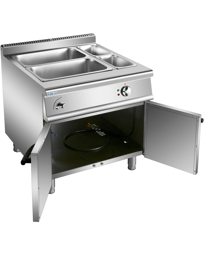 Commercial Electric Bain Marie with Cabinet 2xGN1/1 + 2xGN1/3 6kW 900mm Depth | TurcoBazaar HEB909A Commercial Electric Bain Marie with Cabinet 2xGN1/1 + 2xGN1/3 6kW 900mm Depth | TurcoBazaar HEB909A
