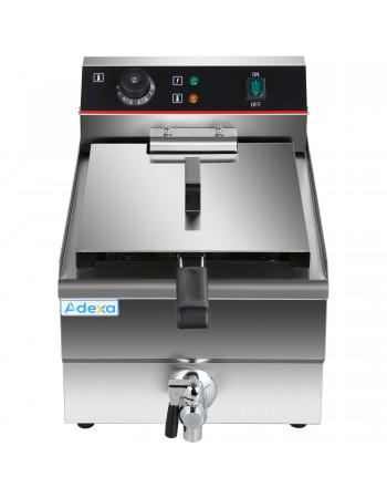 Commercial Fryer Single Electric 10 litre 3kW Countertop Drainage tap | TurcoBazaar HEF101V Commercial Fryer Single Electric 10 litre 3kW Countertop Drainage tap | TurcoBazaar HEF101V