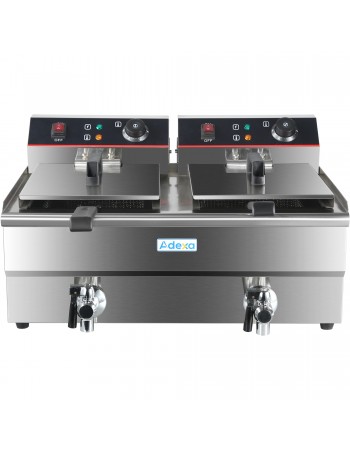 Commercial Fryer Double Electric 2x13 litre 6kW Countertop | TurcoBazaar HEF132V Commercial Fryer Double Electric 2x13 litre 6kW Countertop | TurcoBazaar HEF132V